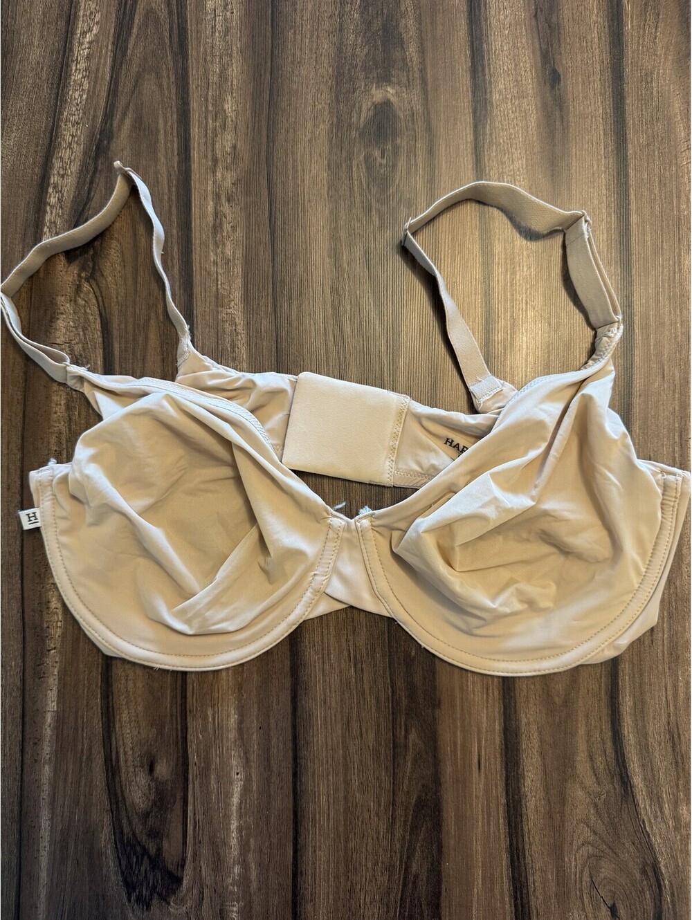 Harper Wilde Underwire Bra Beige Women Size 38D NWOT